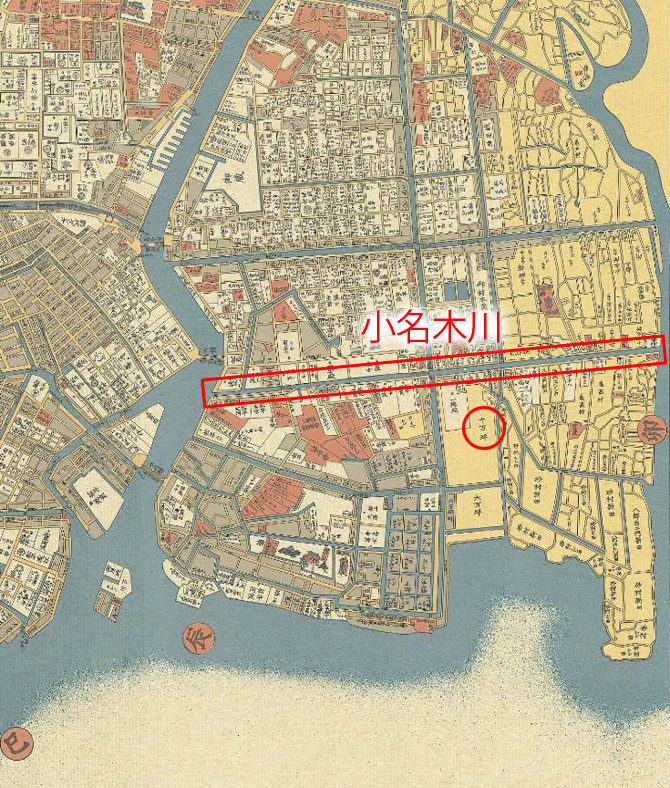 1843年の小名木川