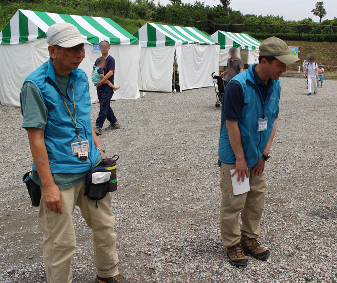 ボランティアの案内してくれるお2人