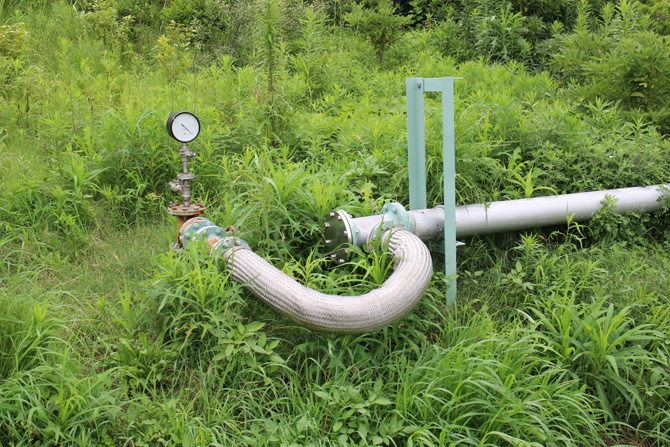 メタンガス配管01