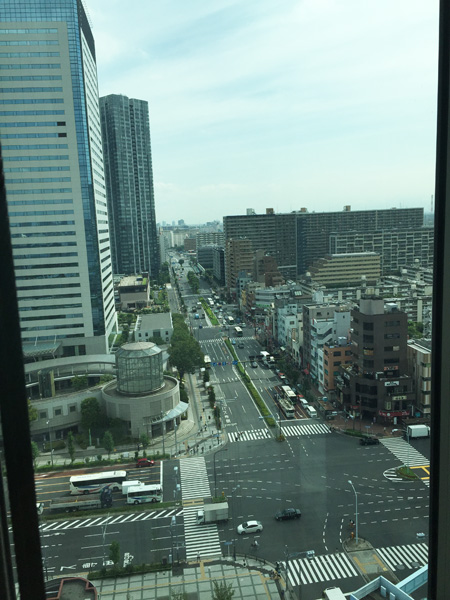 シビックセンターエレベーターからの風景