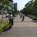 『シェアサイクルで巡る海上公園見学ツアー』で『有明親水海浜公園』予定地を見てきた。