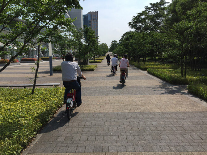 『シェアサイクルで巡る海上公園見学ツアー』で『有明親水海浜公園』予定地を見てきた。