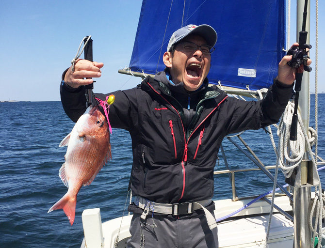 『PEゼロハチの会』始めました。まずは東京湾のマダイをタイラバで！