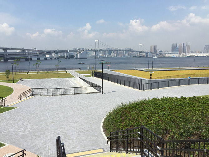 豊洲ぐるり公園一部開園。初日とりあえず見て回ってきた。