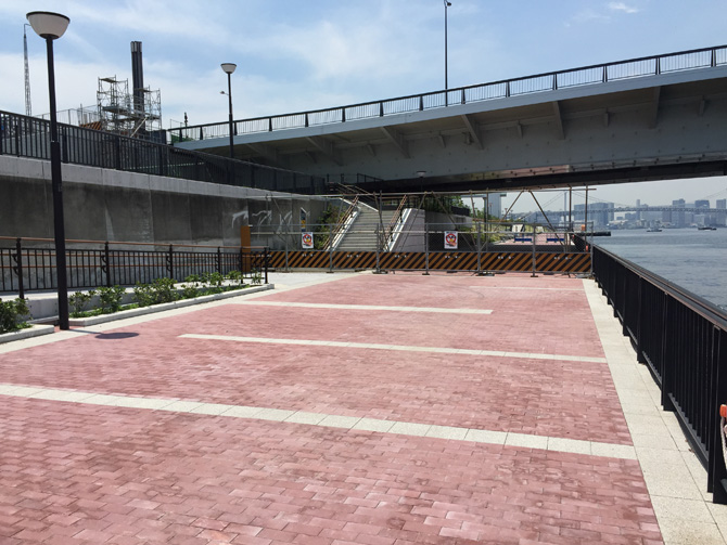 豊洲大橋下まで