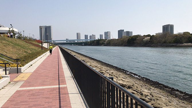 富士見橋を過ぎたあたり