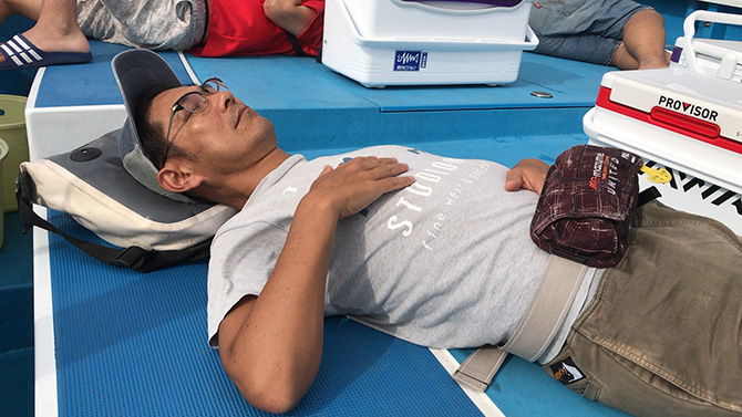 ポイントまで寝て過ごす