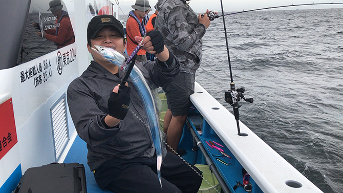 続いて釣れたタチウオ