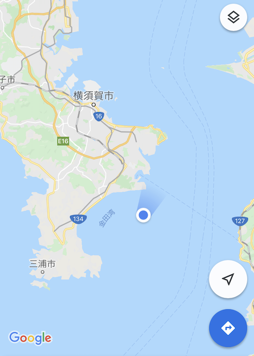 浮かんでたところ