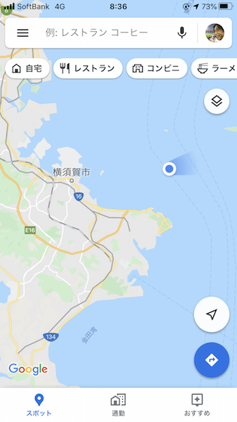 GoogleMap釣り位置