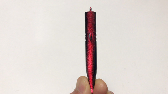 まっすぐに吹けず…