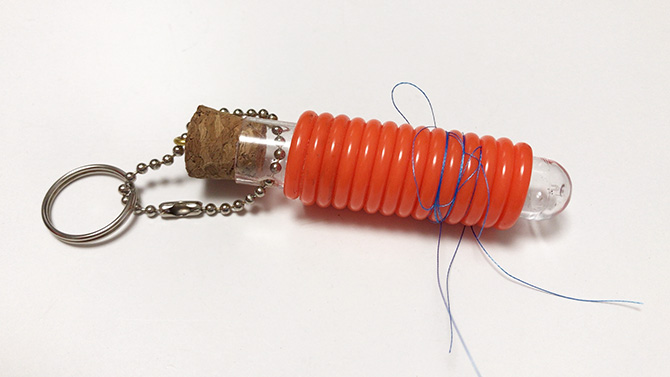 糸くずキーパーPE巻いた状態