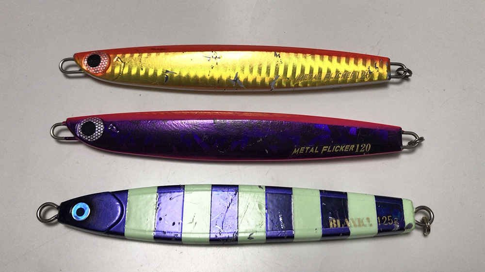 釣れた主なジグ