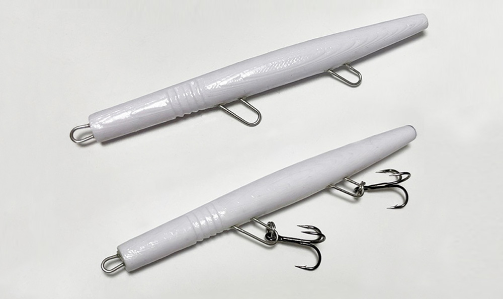 3Dプリンタールアー第1弾バチ用ミノー