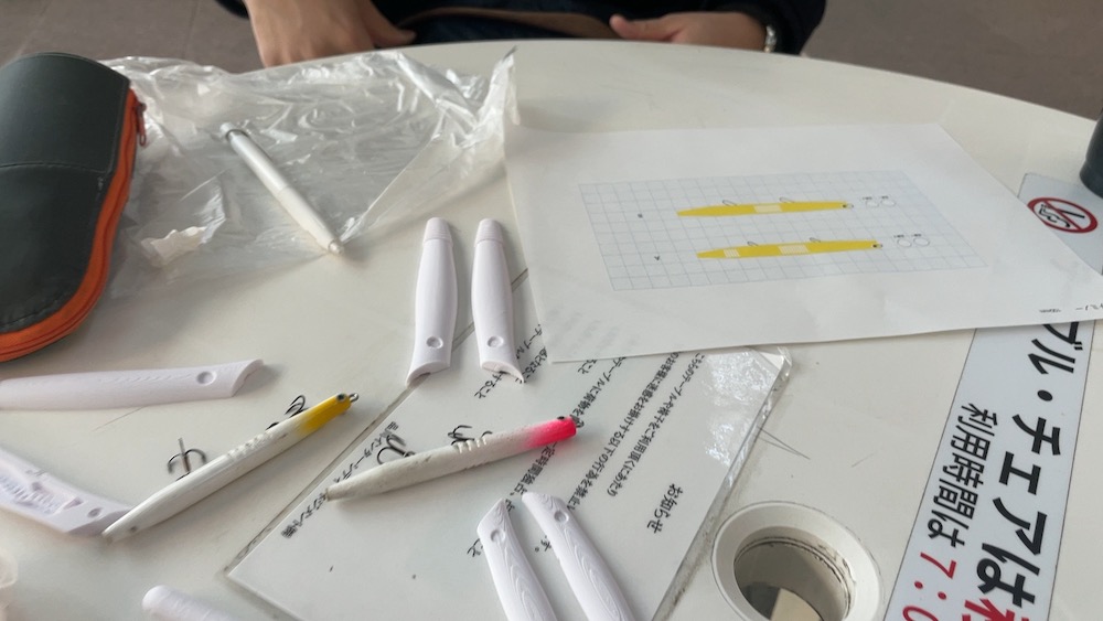 3Dプリンタールアー打ち合わせ