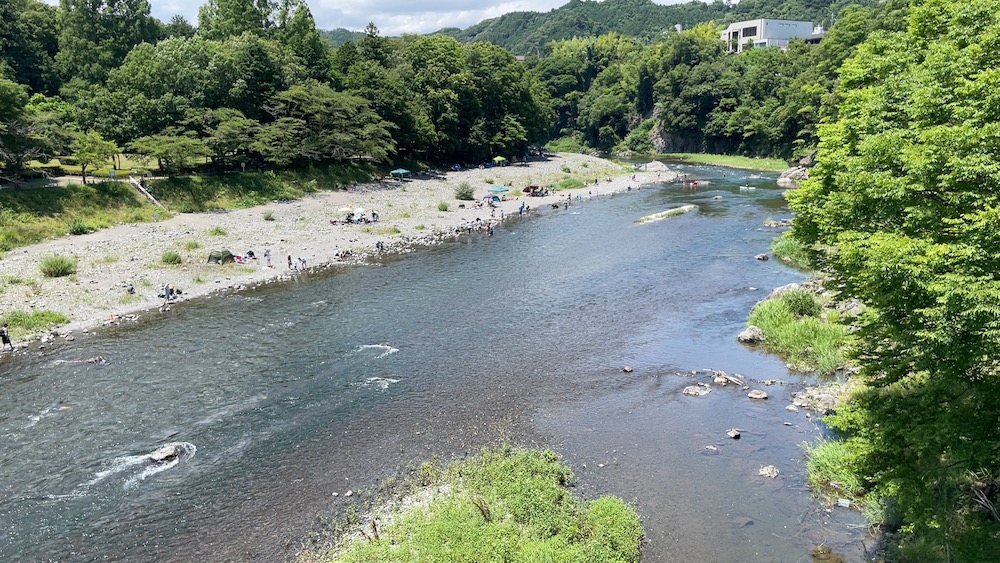 鮎美橋より7月10日の風景