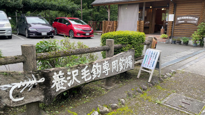 巻いた毛鉤を試しに養沢毛鉤専用釣り場へ。水面で食わせたかったけど、沈めないと食わない日。