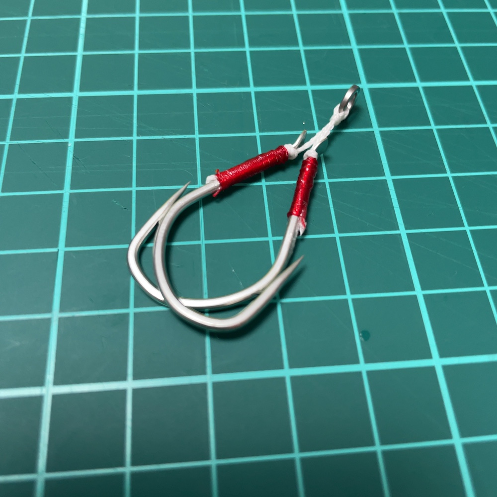 シングルフック2本アシストフック風に02