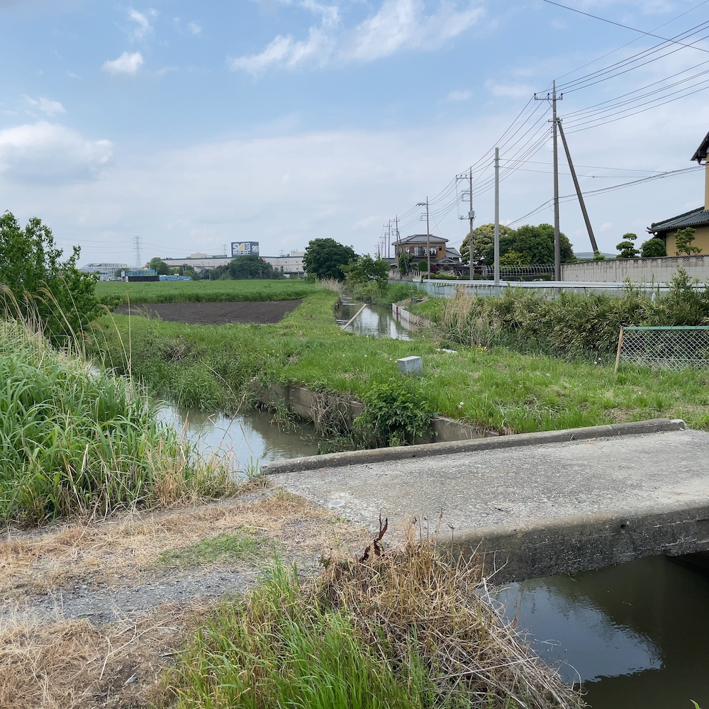 ここから先は三面護岸が続く